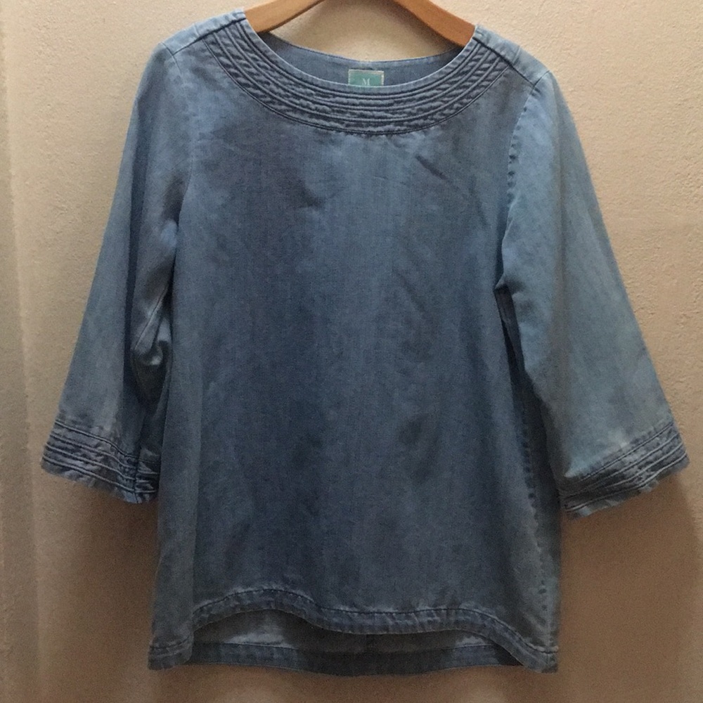 NWOT Martha Stewart “Jean” Blouse